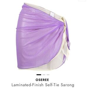Oseree Lamé Self-Tie Pareo